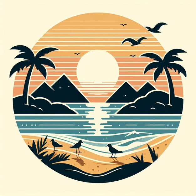 Vector de la playa