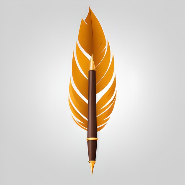 vector de pluma