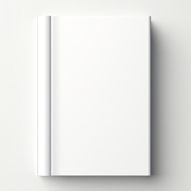 Vector de portada de libro blanco aislado elegante adecuado para cualquier contenido