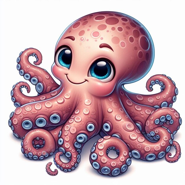 Vector de pulpo muy bonito