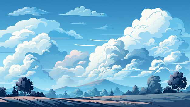 Foto vector_realistic_blue_sky_background