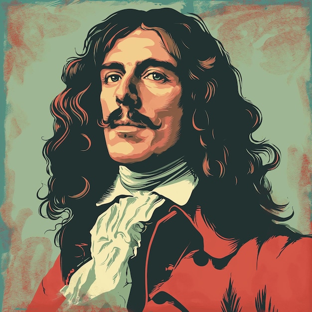 Vector de retrato de Moliere