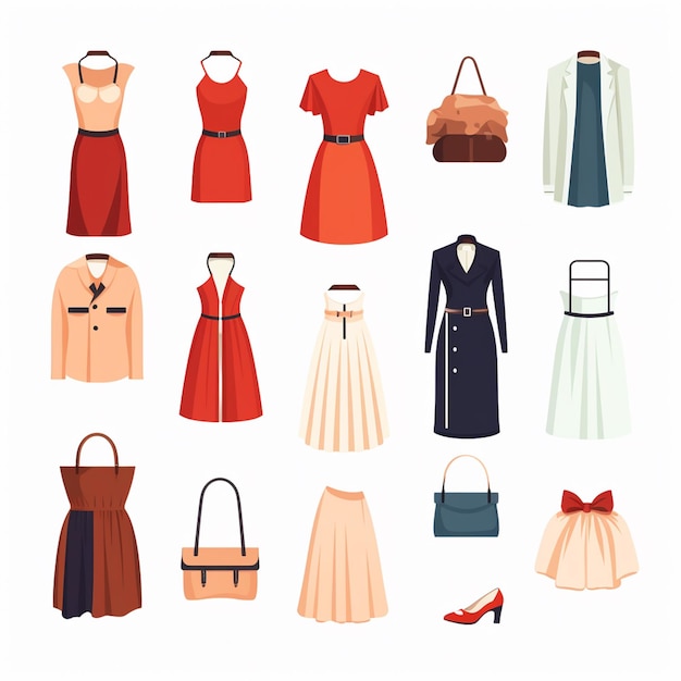 Vector ropa ilustración ropa diseño aislado icono tela prenda de moda prenda de vestir