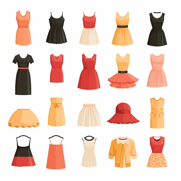 Vector ropa ilustración ropa diseño aislado icono tela prenda de moda prenda de vestir