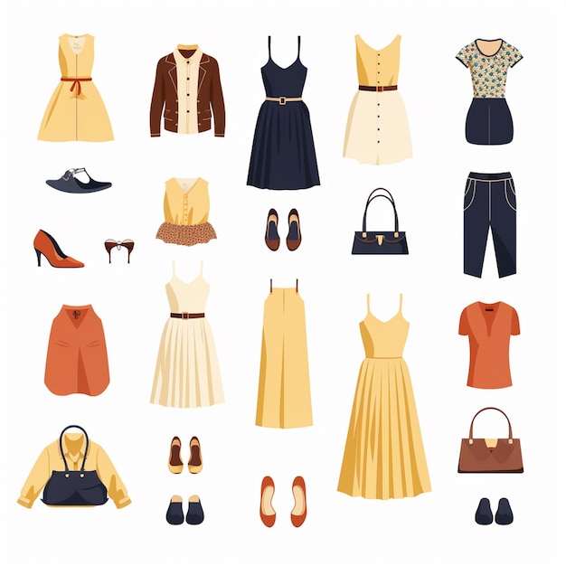 Vector ropa ilustración ropa diseño aislado icono tela prenda de moda prenda de vestir