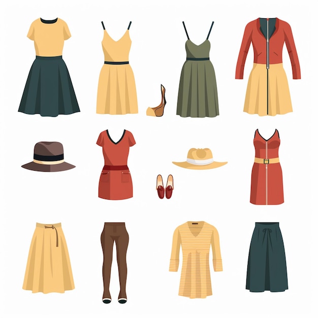 Vector ropa ilustración ropa diseño aislado icono tela prenda de moda prenda de vestir
