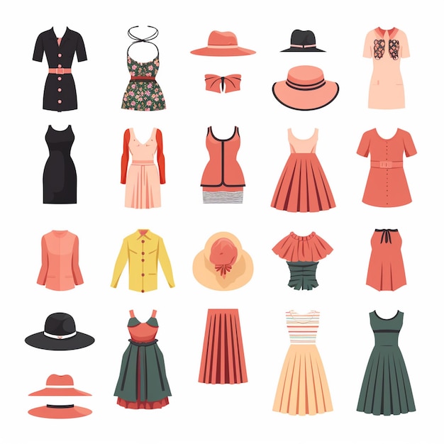 Vector ropa ilustración ropa diseño aislado icono tela prenda de moda prenda de vestir