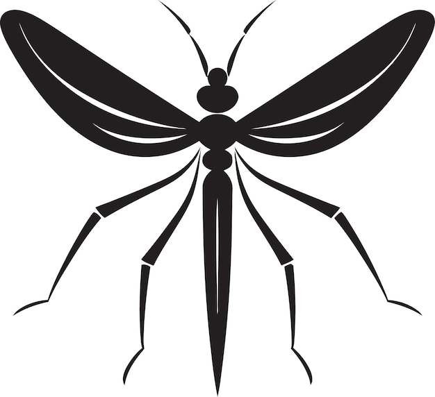 Vector Silueta Insecto Palo Logotipo Artístico Insecto