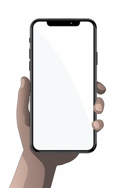 Vector-Smartphone mit Glasbildschirmschutz