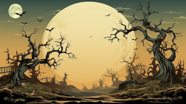 Foto vector_two_designs_of_grunge_halloween_banners