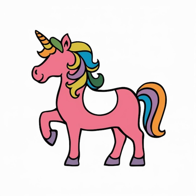 Vector unicórnios conjunto Grande coleção com personagens de contos de fadas