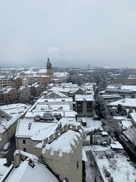 Foto veduta de la ciudad de innsbruck