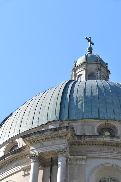 Veduta del santuario di Oropa nel Biellese