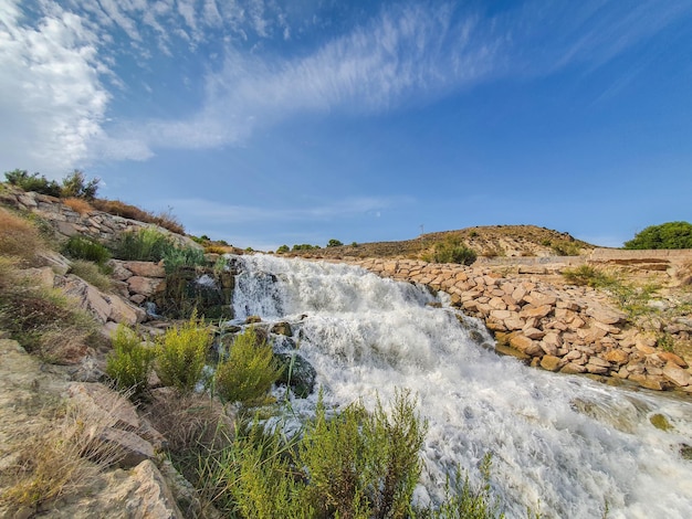 Vega Baja del Segura Embalse oder Pantano de la Pedrera un Lago Azul Turquesa