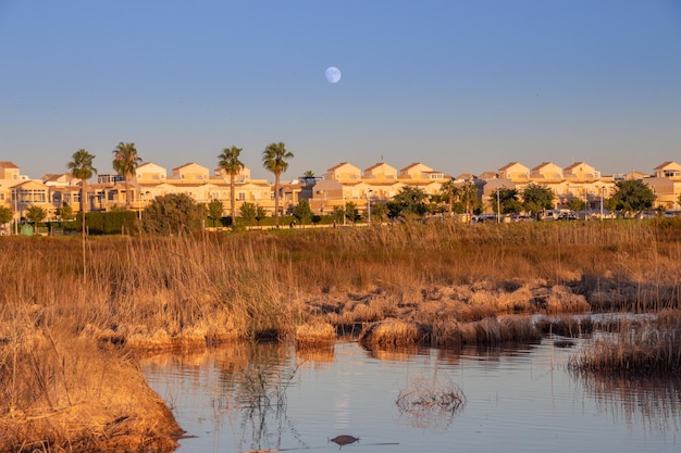 Vega Baja del Segura - Torrevieja - Las salinas paisajes con sol y luna