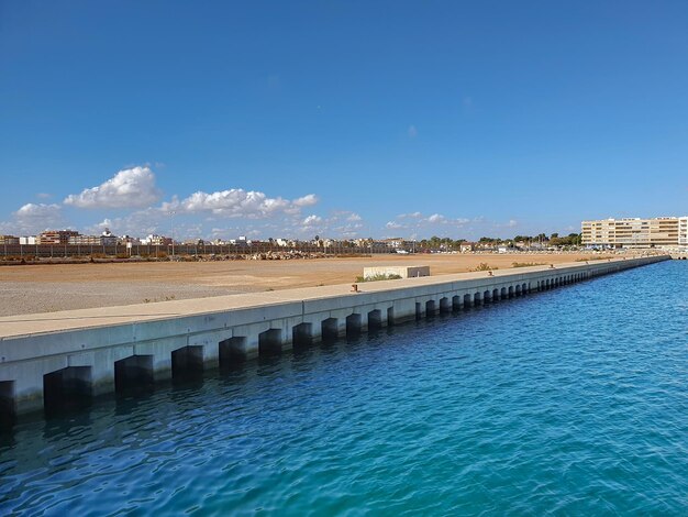 Vega Baja del Segura Torrevieja Playa del Acequion y Dique de Poniente o Muelle de la Sal