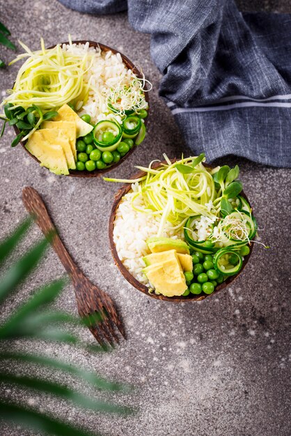 Vegan Buda Bowl con verduras