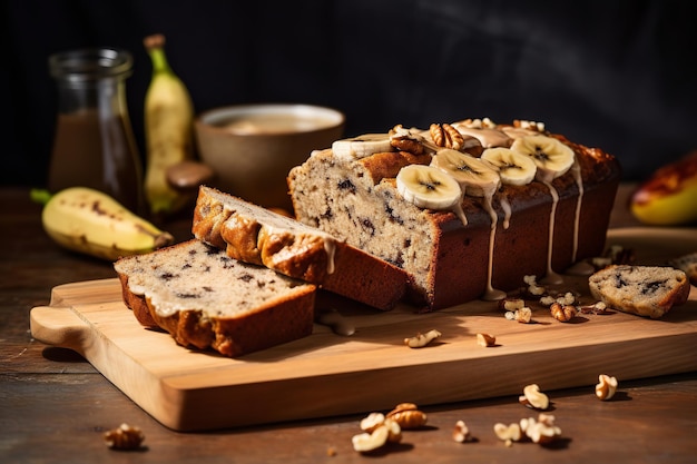 Veganes Bananenbrot-Dessert