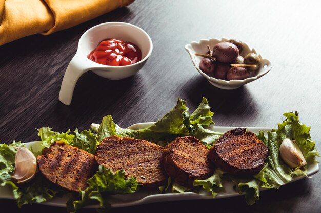 Veganisches Essen kochen Seitan ist veganes Fleisch für vegetarische Burger