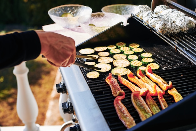 Vegetais de churrasco de verão