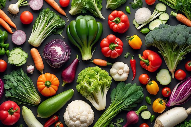 Vegetais e frutas orgânicos cozinhando para um estilo de vida saudável com o conceito de design de pessoas minúsculas
