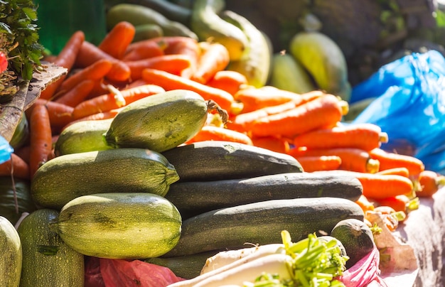 Foto vegetais no mercado