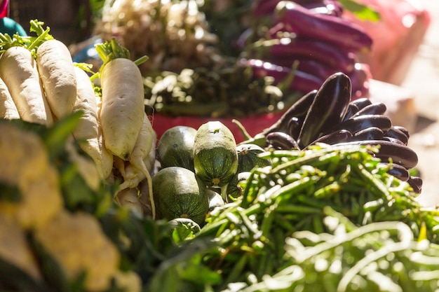 Vegetais no mercado