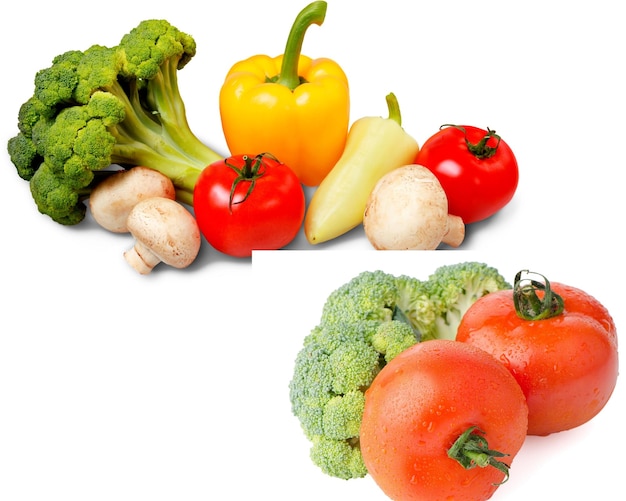 Vegetais vários alimentos conceito foto nutrição saudável