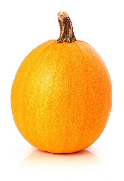 Vegetal de calabaza madura aislado en blanco