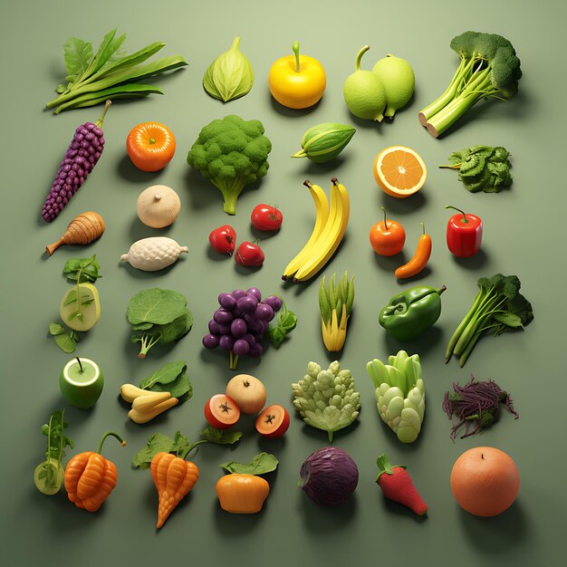 Vegetales en 3D