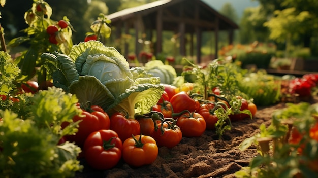 Vegetales de cultivo y hortalizas de jardín