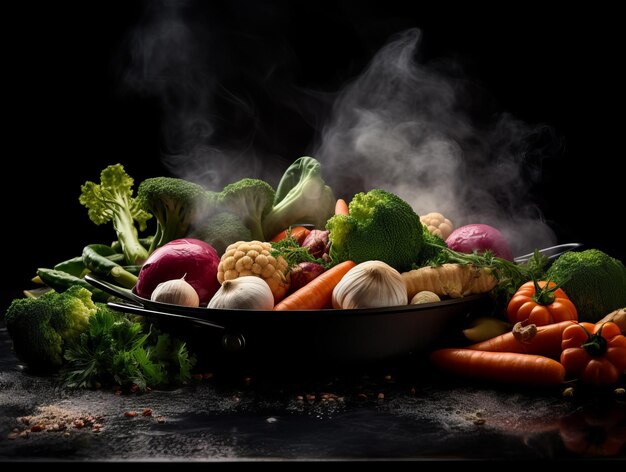 Vegetales frescos al vapor Una guía ingeniosa para cocinar de manera saludable