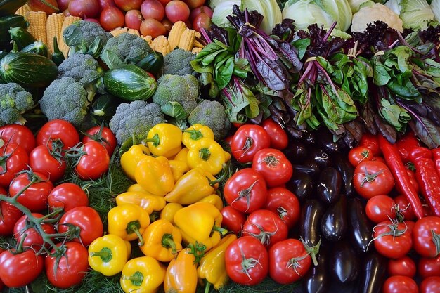 Vegetales en el mercado