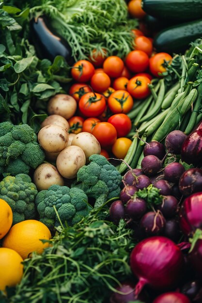 Vegetales orgánicos frescos en las manos con fondo oscuro