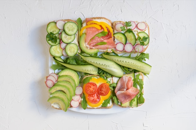 Vegetarische Sandwiches