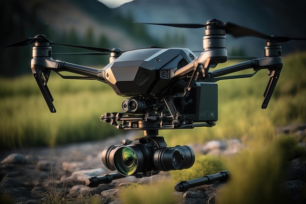 Vehículos aéreos no tripulados el futuro de la fotografía AI generado