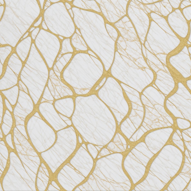 Veias douradas de elegância luxuosa em mármore branco para ambientes opulentos