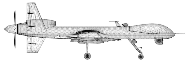 Veículo Aéreo Não Tripulado (UAV), estrutura da carroceria, modelo de cabo