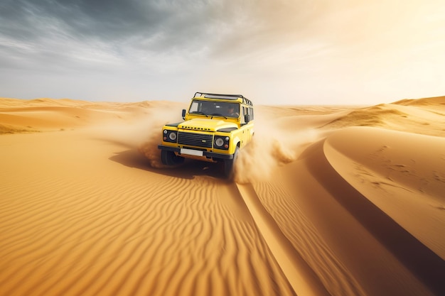 Veículo de tração no deserto Estrada de rali Gerar Ai