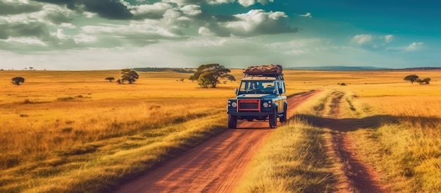 veículo off-road em savana