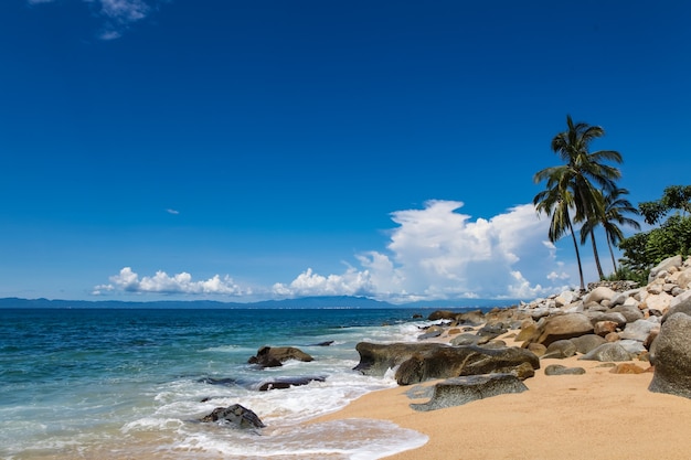 Veja na Playa las Animas perto de Puerto Vallarte, no México