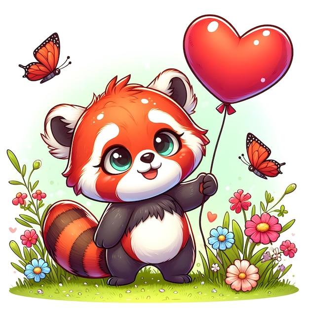 Vejam esta adorável ilustração 3D de um panda vermelho. É tão fofo que não conseguirão resistir.