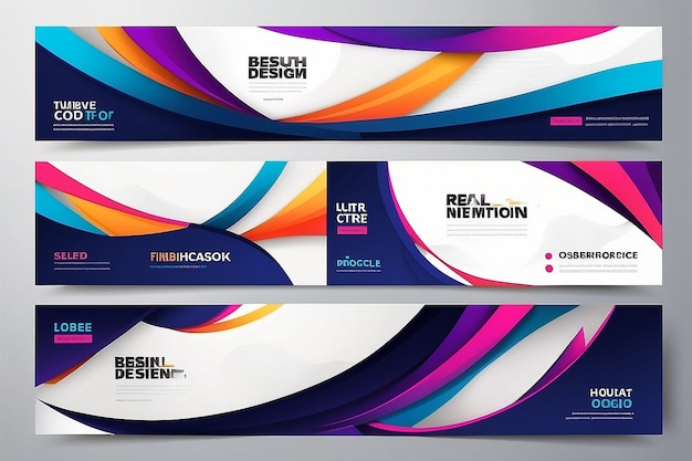 Vektor-Abstrakt-Design-Banner-Web-Vorlage