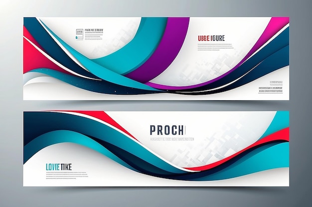 Vektor-abstrakte geometrische Design-Banner-Web-Vorlage Modernes Design