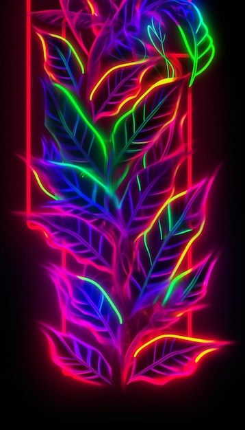 Foto vektor abstrakte neonlichter hintergrunddesign