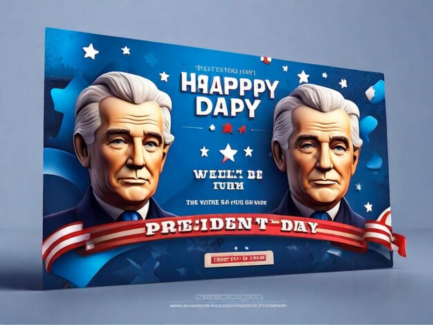 Vektor-Banner-Design-Vorlage für den Tag des Präsidenten Banner Poster Grußkarten Vektor-Illustration