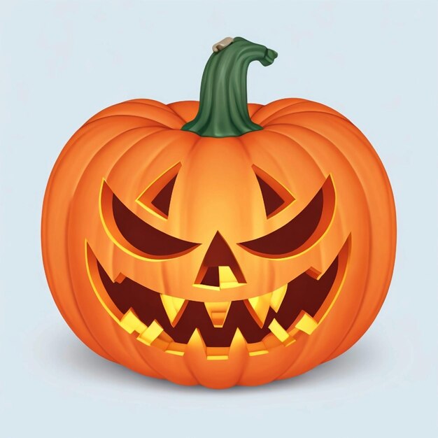 Vektor beängstigender Kürbis Halloween Laterne realistischer Vektor