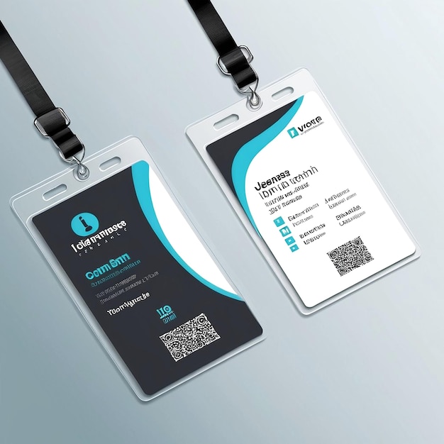 Vektor-Business-Id-Karten-Vorlage mit minimalistischen Elementen