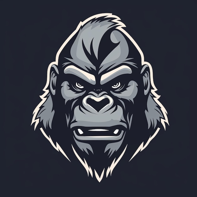 Vektor des Gorilla-Maskottchen-Logo-Designs