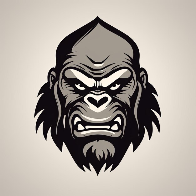Foto vektor des gorilla-maskottchen-logo-designs